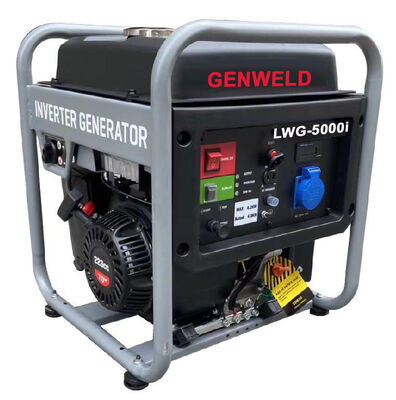 acheter Générateur d'onduleur à essence de 4 kW GENWELD LWG-5000i avec interfaces de chargeur de voiture AC/DC et sortie CA à onde sinusoïdale pure online manufacture